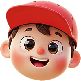 Mascota de Toro Wings: niño con gorra roja